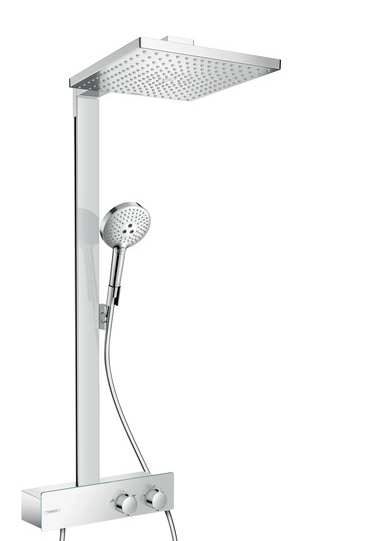 shower with thermostat Select E 300 1jet/Raindance Select S 120 3jet, chrome | EVASAT - Komforts.net
